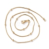 Brass Snake Chain Necklaces NJEW-I247-05G-2