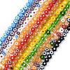 Handmade Millefiori Glass Bead Strands LAMP-J035-8mm-1