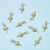 BENECREAT 10Pcs Brass Pendants KK-BC0004-96-4