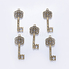 Tibetan Style Alloy Key Big Pendants X-MLF9750Y-NF-1