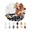3Bags 3 Colors  Transparent Glass Beads  Segmented Multi-Color Beads GLAA-PH0003-36B-7