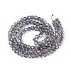 Electroplate Transparent Glass Beads Strands LS-EGLA-N054-T4mm-A01-2