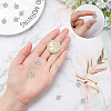 10Pcs Brass Micro Pave Cubic Zirconia Charms ZIRC-SC0001-14-3