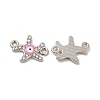 Evil Eye Alloy Enamel Connector Charms PALLOY-I217-13P-2