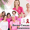 40Pcs 2 Colors AIDS/Breast Cancer Awareness Ribbon Enamel Pins JEWB-ME0001-23-5