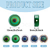 50Pcs 5 Colors Glass Beads GLAA-TA0003-80-3
