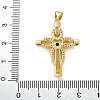 Brass Micro Pave Cubic Zirconia Pendants KK-M319-26G-06-3