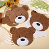 Computerized Embroidery Polyester with Fur Iron on/Sew on Patches DIY-WH0671-397C-5