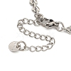 304 Stainless Steel Link Chain Bracelets for Women BJEW-S153-11P-3