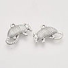 Tibetan Style Alloy Pendants TIBEP-T009-44AS-RS-2
