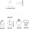 Unicraftale DIY Earring & Finger Ring Making Kits DIY-UN0001-45P-2