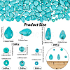 310Pcs 5 Styles Synthetic Turquoise & Howlite Beads Sets TURQ-PA0001-02-2