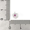 925 Sterling Silver Micro Pave Cubic Zirconia Pendants STER-Q002-02H-3