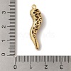 Rack Plating Brass Micro Pave Cubic Zirconia Pendant X-KK-A229-03G-G-3