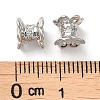 Brass Micro Pave Cubic Zirconia Spacer Beads KK-P239-35P-3