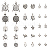 CHGCRAFT 30Pcs 15 Style Tibetan Style Alloy Pendants FIND-CA0006-44-1