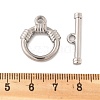 304 Stainless Steel Toggle Clasps STAS-B081-02P-3