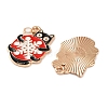 Christmas Theme Alloy Enamel Pendants ENAM-Z022-03C-2