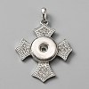 Alloy Rhinestone Hang Snap Base Pendants FIND-WH0145-68A-1