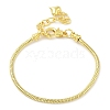 Brass Snake Chians Bracelets BJEW-S158-16G-4