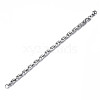 Non-Tarnish 201 Stainless Steel Rope Chain Bracelet BJEW-S057-82-2