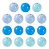15Pcs 3 Colors Opaque Acrylic Beads MACR-TADJ0001-11-2