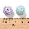 Halloween UV Plating Opaque Acrylic Beads OACR-B035-04-3