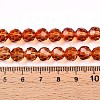 Baking Paint Transparent Glass Beads Strands X-DGLA-A035-T8mm-A04-5