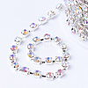 Brass Rhinestone Strass Chains CHC-T002-SS6-02S-2