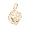 Brass Enamel Pendants KK-F886-03G-04-1