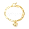 Brass Charm Bracelets BJEW-U020-06G-4