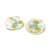 Inner Dried Flower Transparent Resin Pendants LS-RESI-A043-04C-2