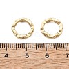 Brass Micro Pave Clear Cubic Zirconia Bead Frame KK-H495-03KCG-2