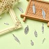 100Pcs 10 Styles Tibetan Style Alloy Pendants TIBEP-CJ0002-99-5