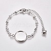 304 Stainless Steel Bracelet Making STAS-WH0014-25P-1