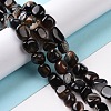 Natural Black Agate Beads Strands G-A208-04-2