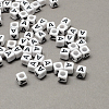 Large Hole Acrylic Letter European Beads LS-X-SACR-Q103-6mm-01A-1