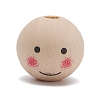 Wood European Beads WOOD-WH0022-03B-1