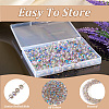 200Pcs Transparent Electroplate Glass Beads EGLA-TA0001-43A-13