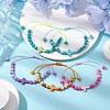 5Pcs Synthetic Gemston Braided Beaded Bracelets Sets BJEW-JB11016-2