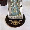 Carved Wooden Tarot Card Stand Holder DIY-WH0355-011-6