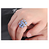 Alloy Rhinestone Finger Rings for Women WG4BC41-01-1