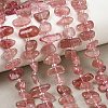 Natural Strawberry Quartz Beads Strands GG-CBA3A44-A02-01-1