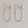 Brass Hoop Earring Findings FIND-WH0110-779A-G-1