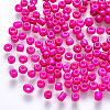 6/0 Baking Paint Glass Round Seed Beads X-SEED-S036-01C-03-1