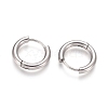 Tarnish Resistant 202 Stainless Steel Huggie Hoop Earrings A-EJEW-F111-16mm-P-2