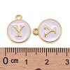 Golden Plated Alloy Charms LS-X-ENAM-S118-01Y-3