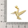 Rack Plating Brass Micro Pave Cubic Zirconia Pendants KK-U027-29G-3