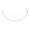 304 Stainless Steel Wave Link Chain Necklaces NJEW-JN05164-02-2