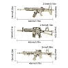 SUNNYCLUE 30Pcs 3 Style Tibetan Style Alloy Rifle/Gun Pendants TIBEP-SC0001-84-2